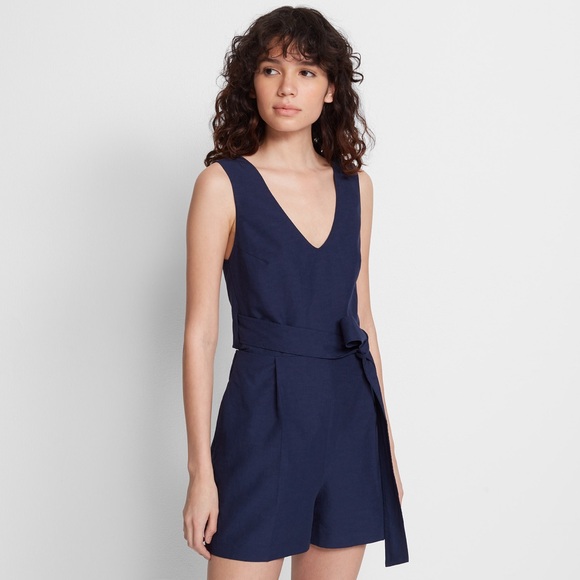 Club Monaco Navy Madeira Romper 😻 - Picture 1 of 5